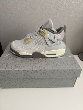 Jordan Kids Sneakers Light Gray and Cream